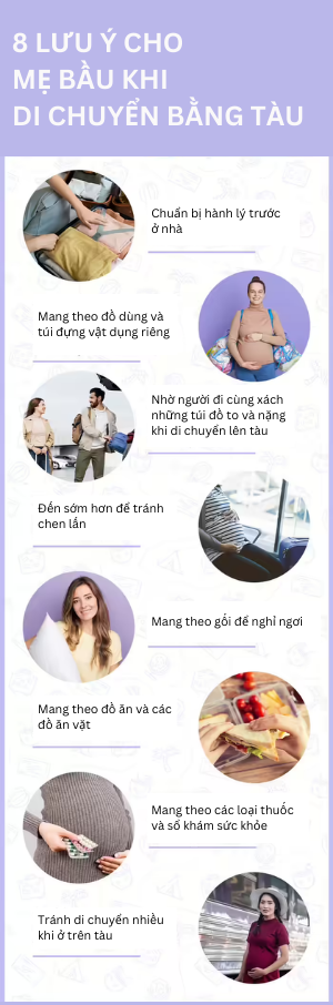 bầu 3 tháng đầu đi tàu được không
