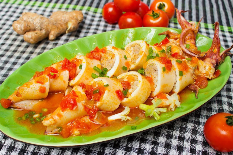 Cách làm món mực nhồi thịt