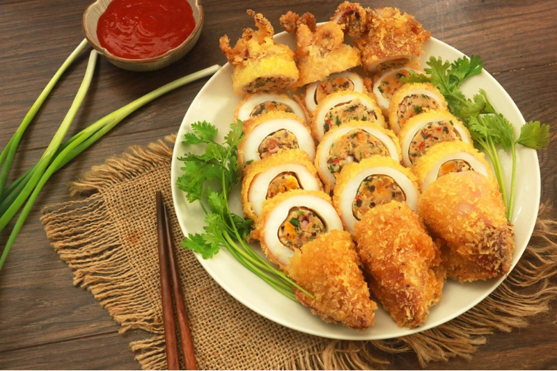 Cách làm món mực nhồi thịt