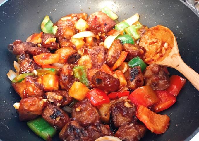 cách làm món sườn xào chua ngọt đơn giản
