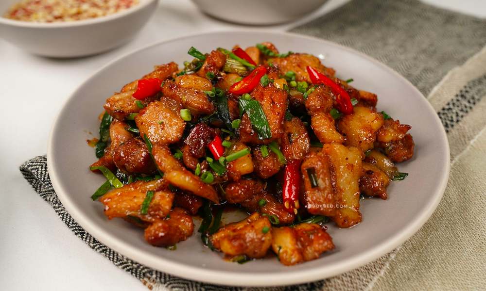 cách làm món thịt rang cháy cạnh đơn giản