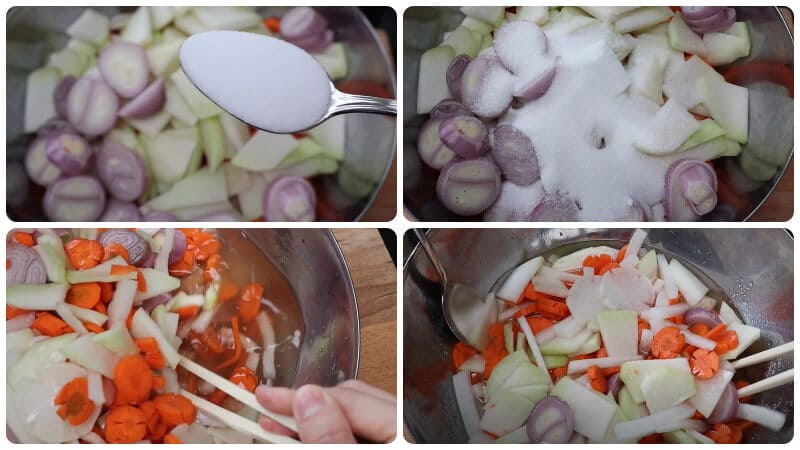 cách làm dưa món chua ngọt