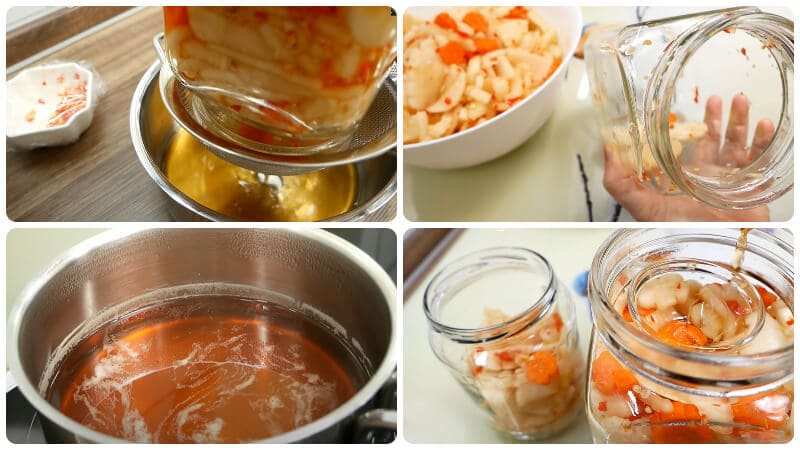 hướng dẫn làm dưa món chua ngọt