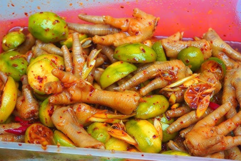 Cách làm món chân gà sả tắc