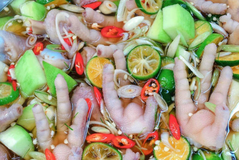 Cách làm món chân gà sả tắc