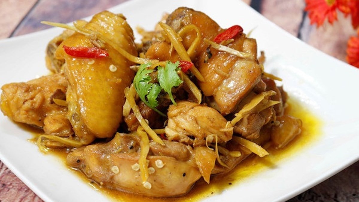 cách làm món gà kho gừng