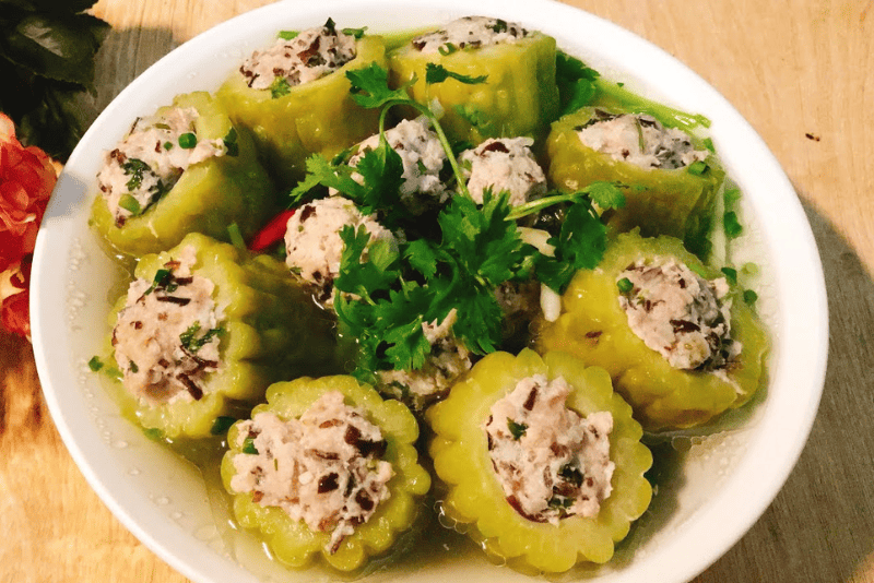 Cách làm món mướp đắng nhồi thịt