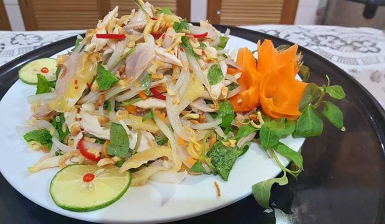 cách làm món nộm gà