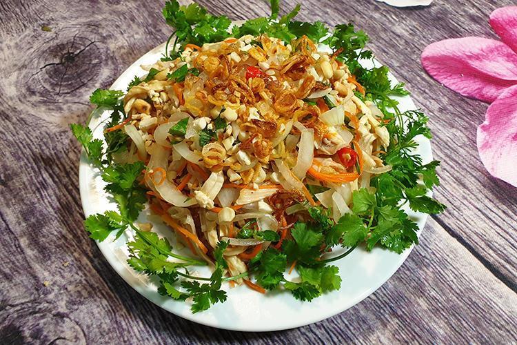 cách làm món nộm gà