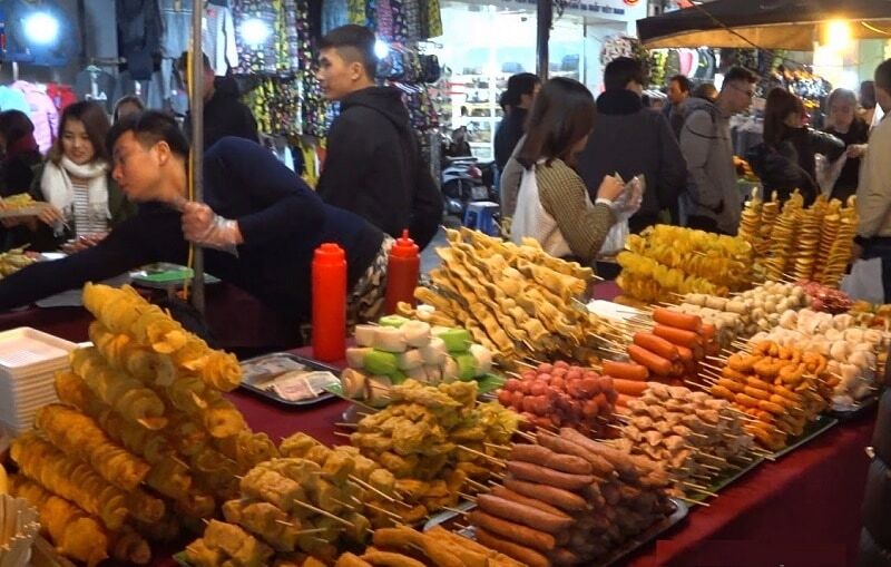 ăn gì phố đi bộ hà nội