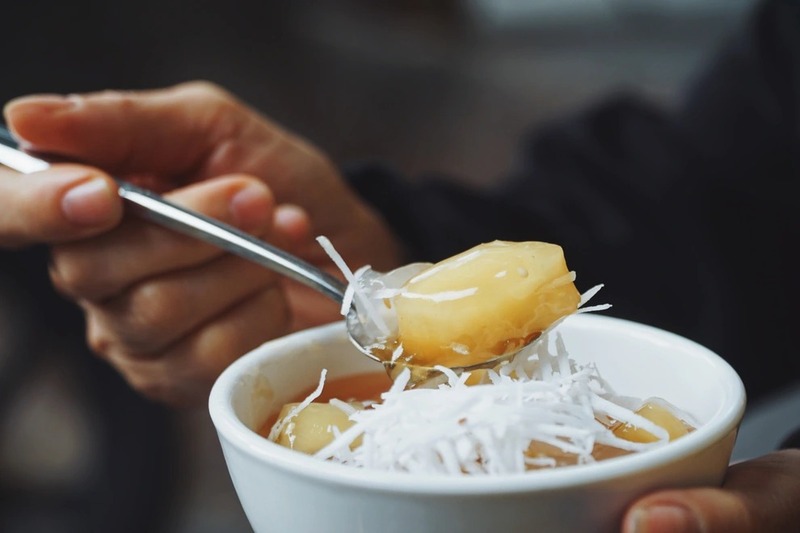 chè sắn nóng hà nội