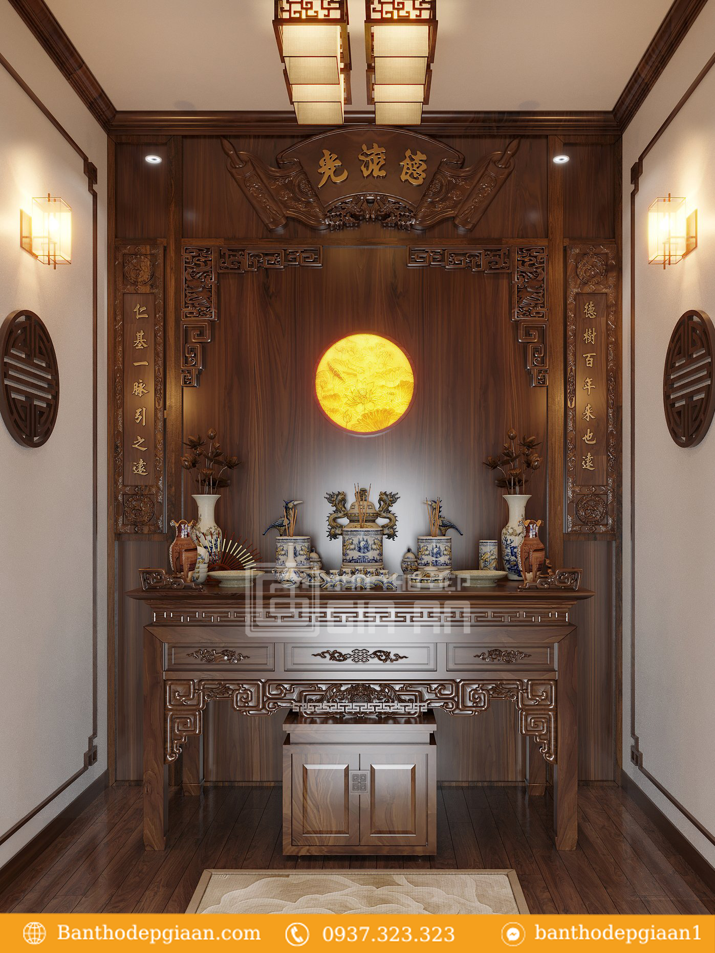 Thiết kế phòng thờ