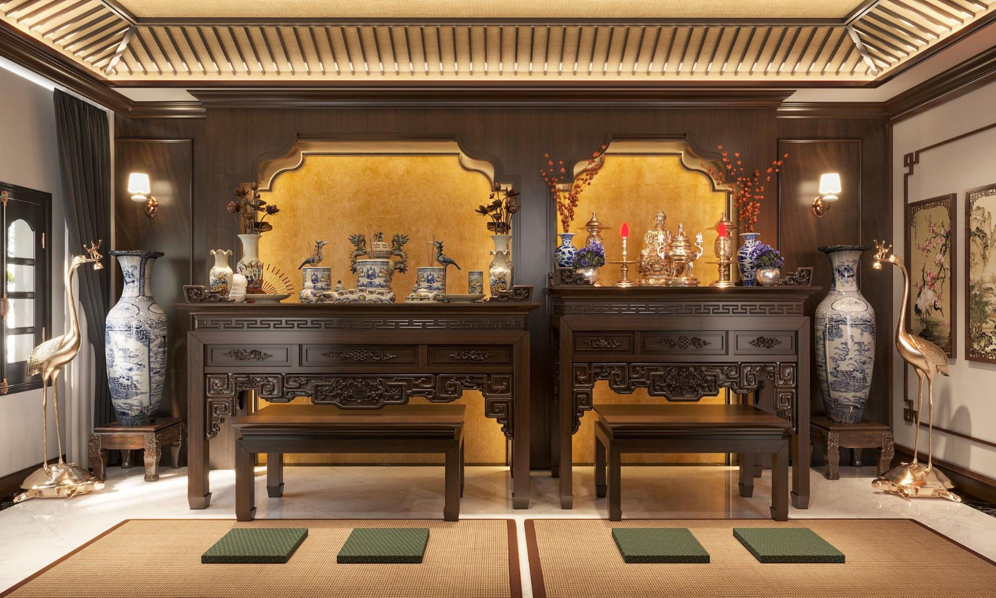 Thiết kế phòng thờ