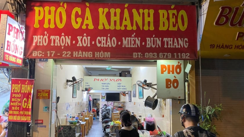 quán ăn gần hồ gươm