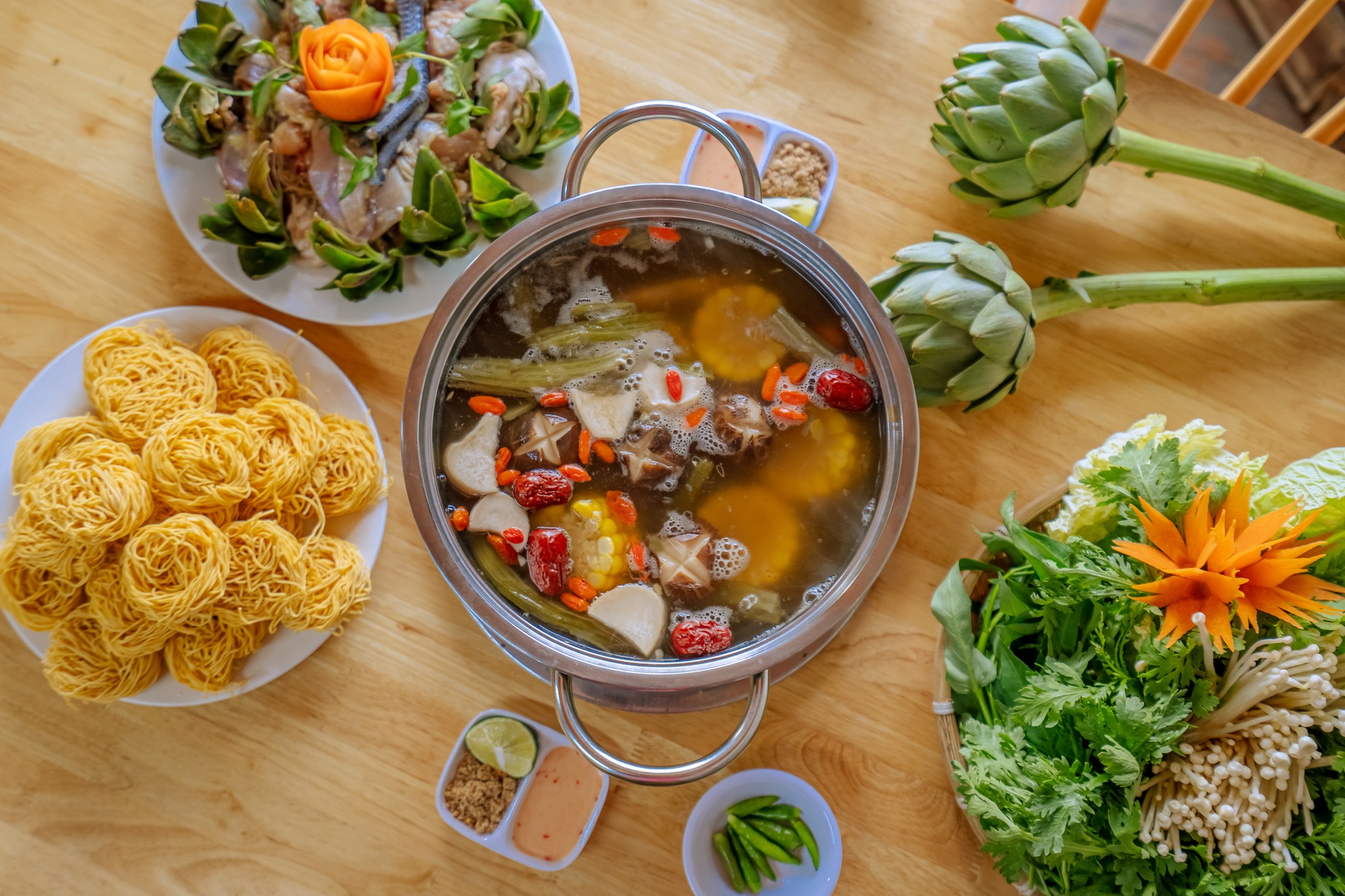 Lẩu atiso Đà Lạt lẩu atiso đà lạt