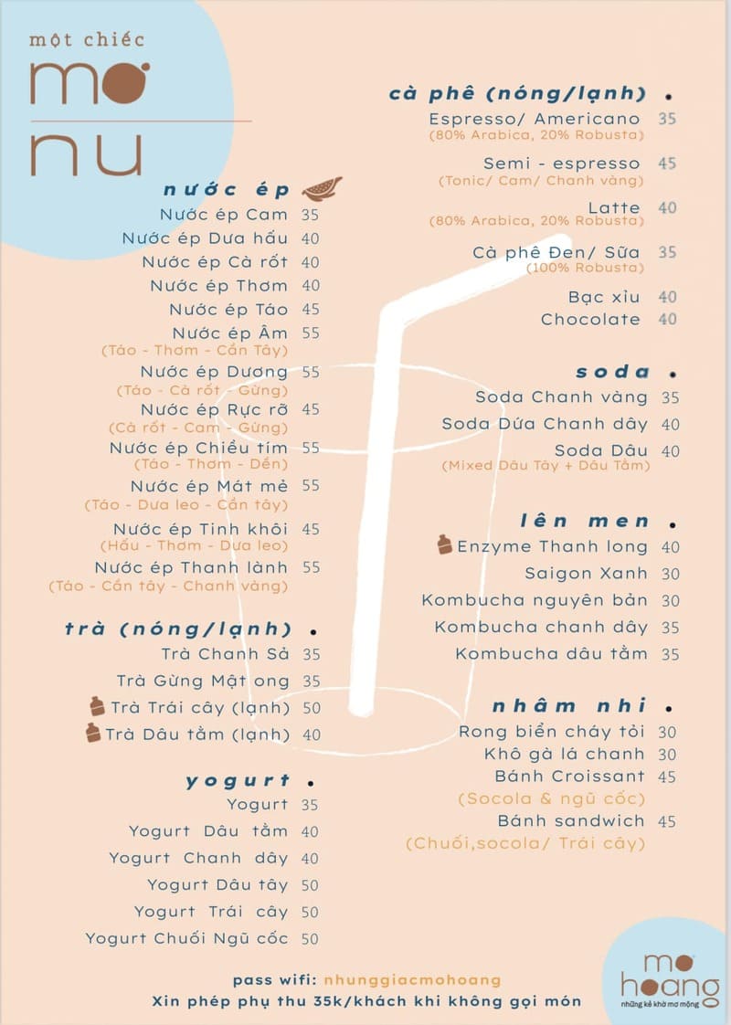 mơ hoang cafe