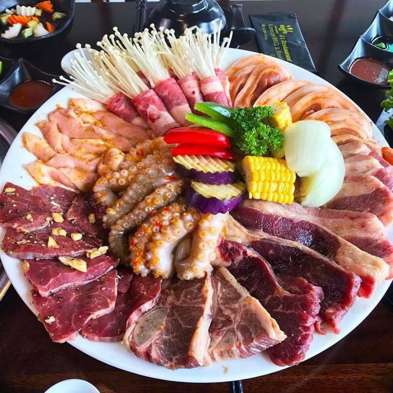 Quán nướng vỉa hè Hoàng Mai