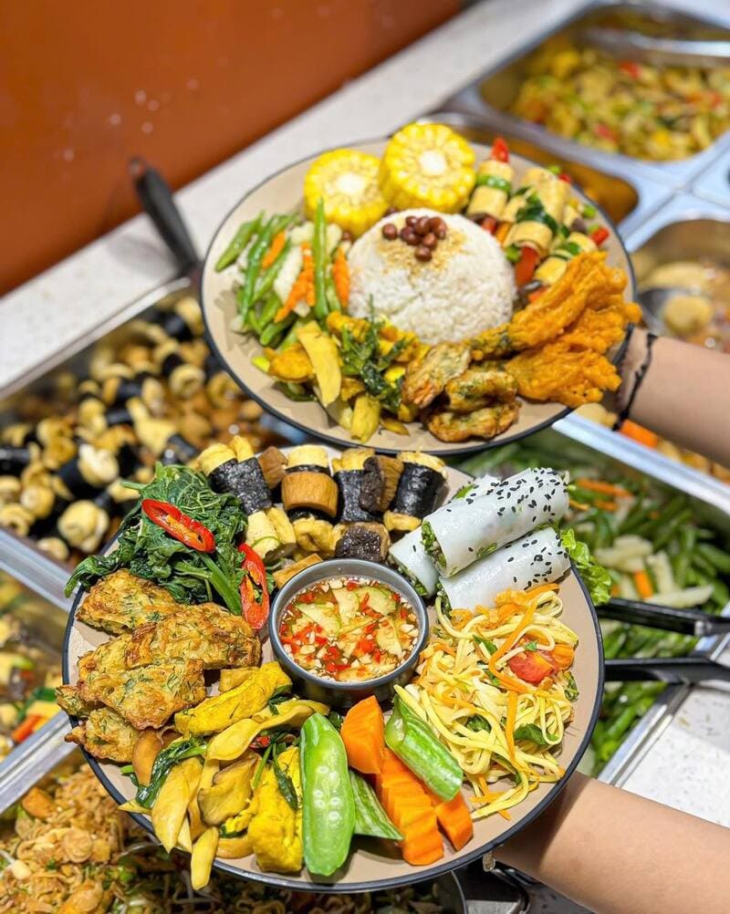 buffet chay hồ tây ngon