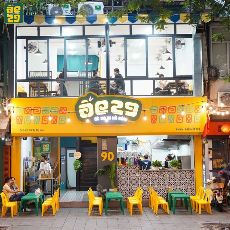 ỐC 29 YÊN LÃNG VỚI THỰC ĐƠN ĐA DẠNG MÓN ỐC HẢI SẢN NGON BỔ RẺ