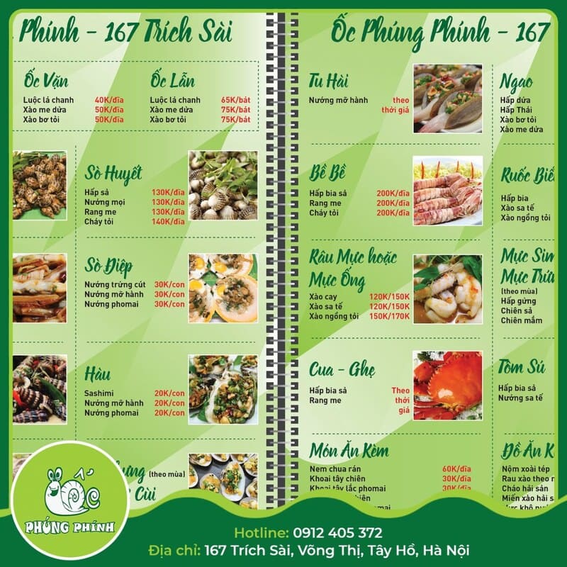 quán ốc hồ tây