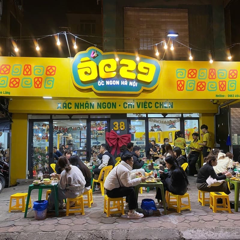 quán ốc ngon hồ tây
